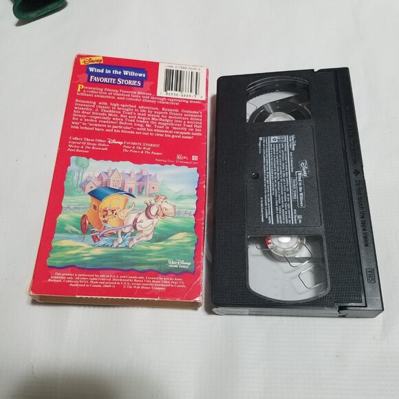 Wind in the Willows Disney Favorite Stories VHS Tape 1996 Toad - Bundle & Save - Picture 2 of 2